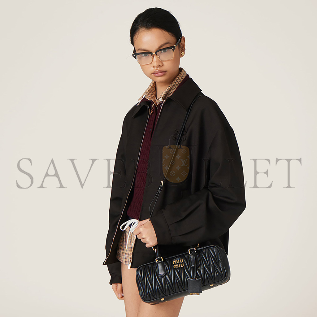M1v M1v arcadie matelassÉ nappa leather bag 5bb148 (27*12*9cm)